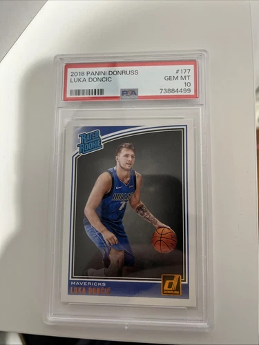 2018 Donruss Luka Doncic Rated Rookie PSA 10 GEM MT - Mavericks RC Card No. 177