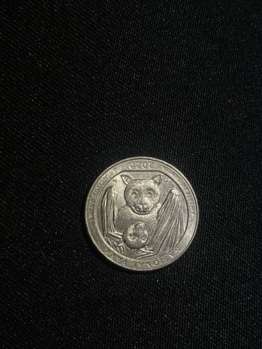 2020 Bat Quarter Coin Mint Mark P American Samoa Rare US Coins - Picture 2 of 5