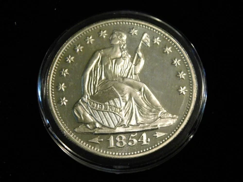1 Ounce Silver Bullion Round 1854 Seated Liberty Design 1 Oz .999  Proof