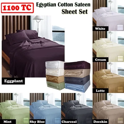 1100TC Egyptian Cotton Sateen Sheet Set by Ramesses