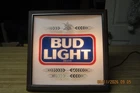 Vintage Light Up Beer Sign Bud Light *Tested Works*