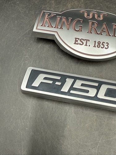 2009-2014 Ford F150 King Ranch Fender Pair Emblems Badge Logo Symbol OEM - Picture 7 of 11