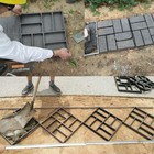 8-grid Pavement Mold Reusable Path Maker Mold Concrete Cement Mould for Garden