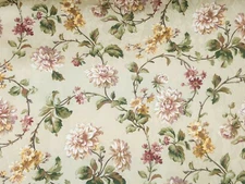 Mill Creek Floral GREEN Home Decor Cotton Drapery Pillow Sewing Fabric BTY