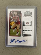 2022 Panini Contenders - Rookie Ticket Auto  #204 Jordan Mason (AU, RC) - 49ers