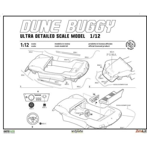 Bud Spencer & Terence Hill Dune Buggy Model Kit 1/12 INFINITE STATUE - Foto 3 di 3