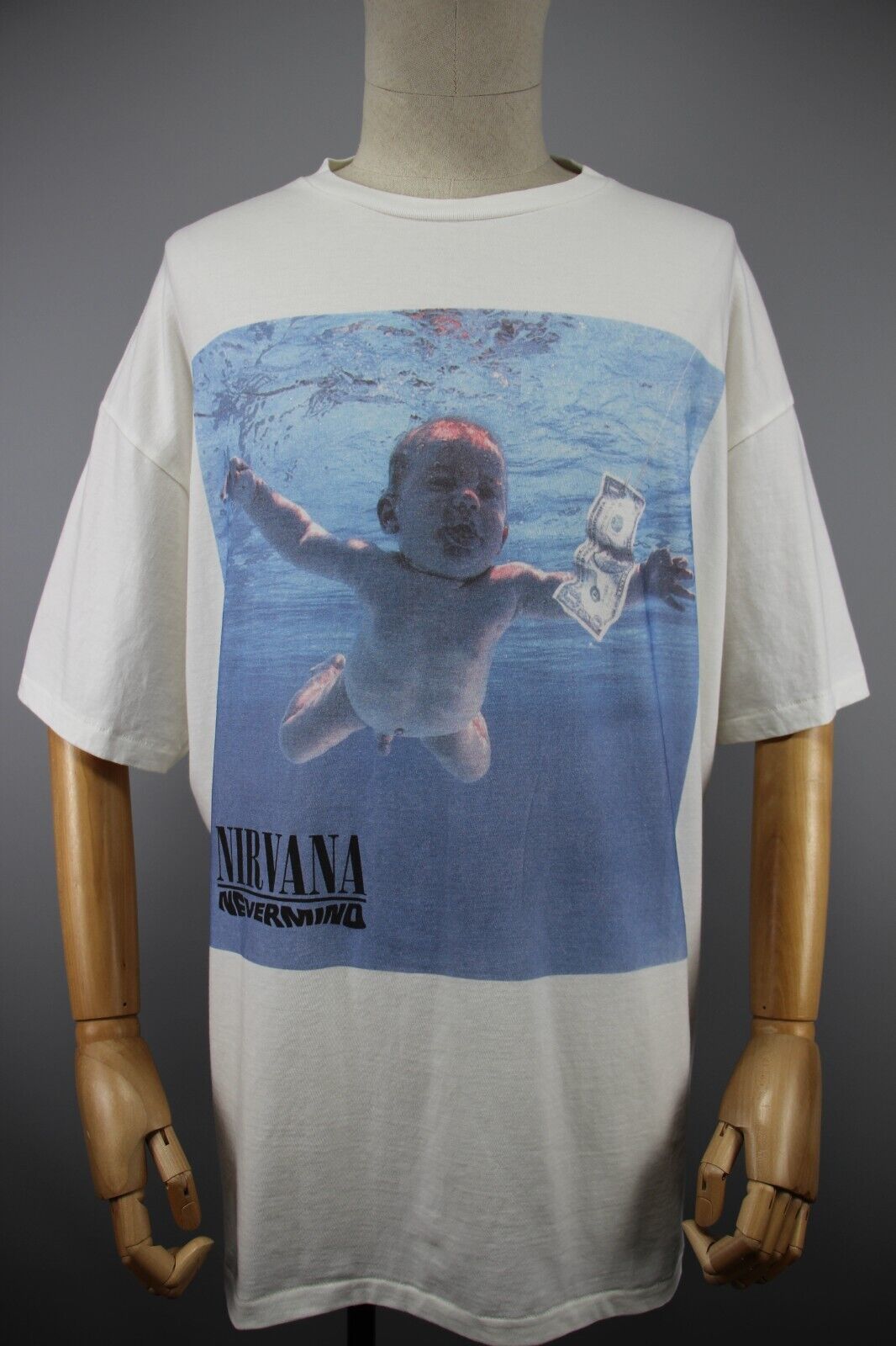 NIRVANA Nevermind Giant First Edition USA 1992 Double Sided T-Shirt Size L