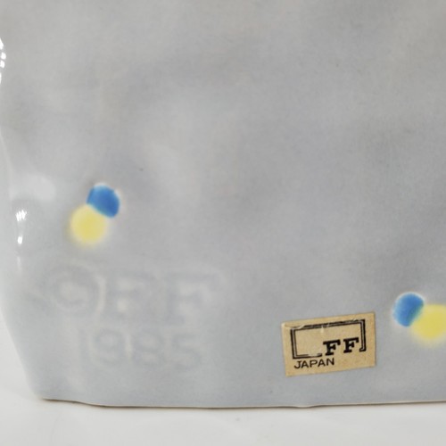 Fitz and Floyd Ceramic Tissue Box Cover Sheila Sheep 1985 Fantasy Fair gray grey - Picture 11 of 17