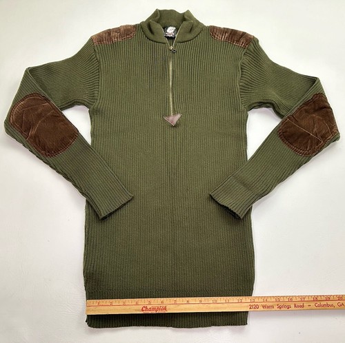 Rothco Commando Military Quarter Zip Sweater Men’s 2XL OD Green Stretch - Picture 7 of 8