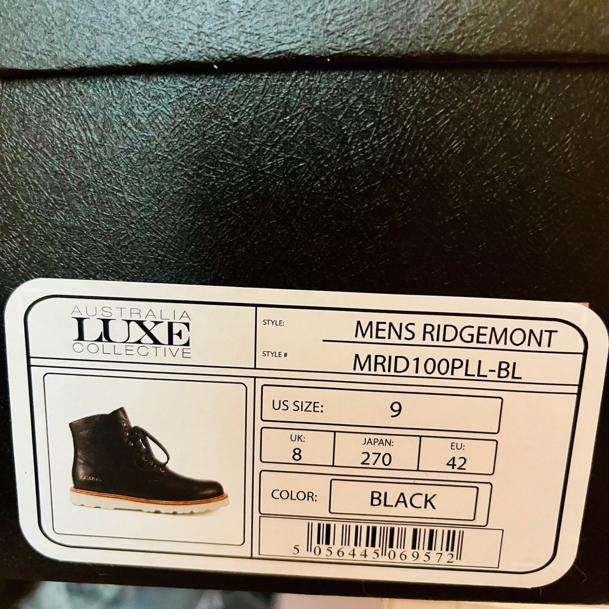 AUSTRALIA LUXE COLLECTIVE Ridgemont Men\'s Size 9 Black Leather Boot New Ridgemont Outback II Men main image 2