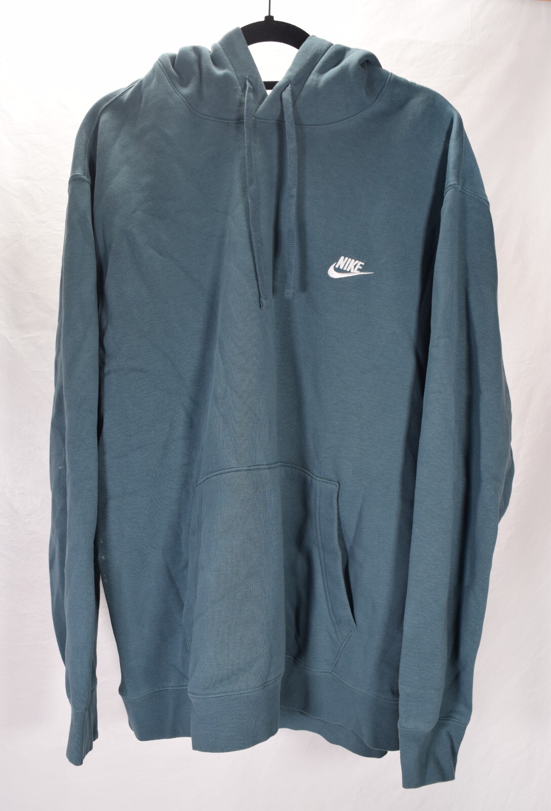 Nike NSW Club Pullover Hoodie Mens BV2654 Teal 3XL - image 1