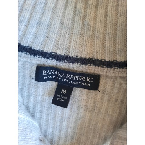 Banana Republic Herren Medium Pullover Kragen Strick Waffelpullover reine Merinowolle - Bild 2 von 8