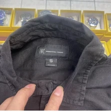 I.N.C International Concepts Men Black Shirt Button-Down Long Sleeve Size Small