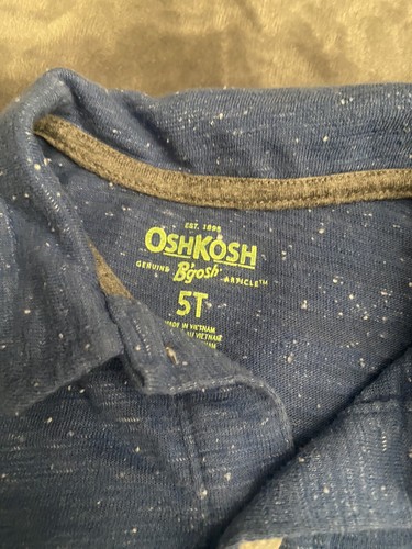 Oshkosh Lot 2x Boys Cargo Khaki Shorts 2x Polo Shirts Size 5 Stretch* Waistband - Picture 15 of 20