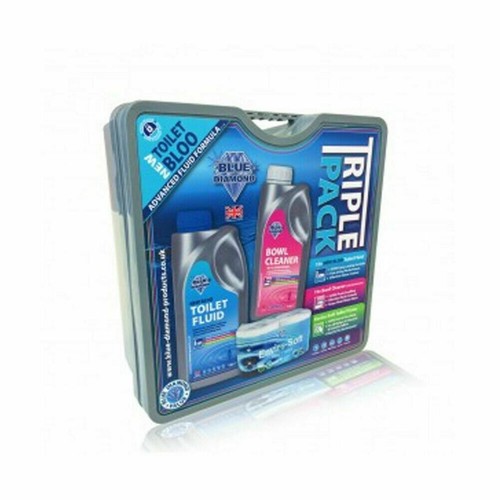 Blue Diamond 1lt Blue Chemical & Bowl Cleaner 1L Toilet Tissue Triple