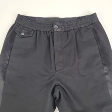 Gucci Men's Black Cotton/Satin Embroidered Logo on Back Jogger Pants 591053 1000 - Image 3 of 4