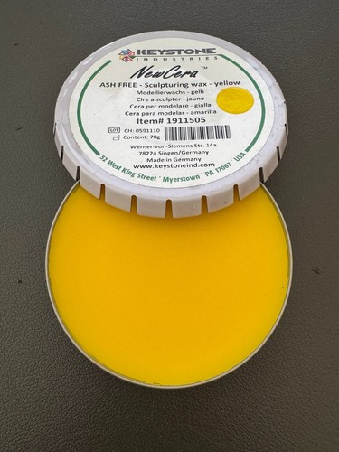 NewCera Sculpturing Wax ASH Free Yellow (Keyston Dental #1911505) - Picture 2 of 2