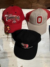 Ohio State Buckeyes NCAA  OSU Official OSFM oSFA Hat Cap Lot Of 3
