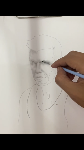 Custom Handmade Portrait Drawing, Pet oil paintings Draw from the photo 8*10 - Video 1 of 1
