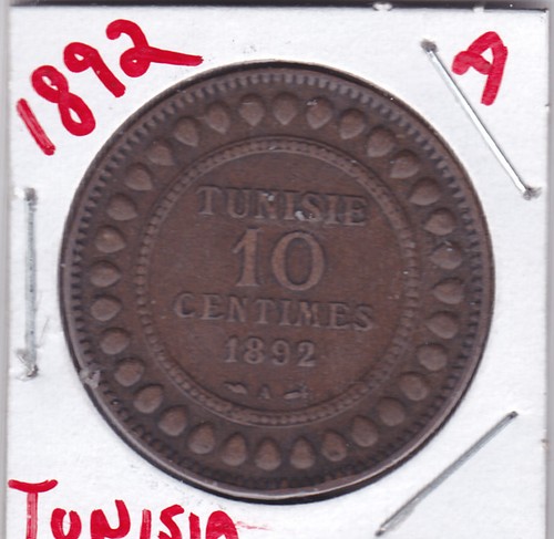 1892 A 10 CENTESIMI ALI III ~ TUNISIA ~ LO VOTI ~ VEDI LA SCANSIONE. - Foto 3 di 4