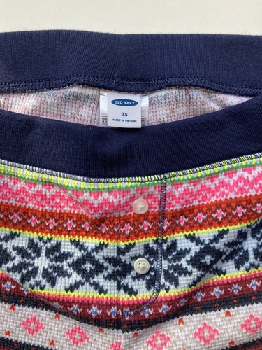 OLD NAVY Long Johns Colorful Pajama PJ Pants Base Layer ~ Size Women’s XS  - Picture 3 of 9