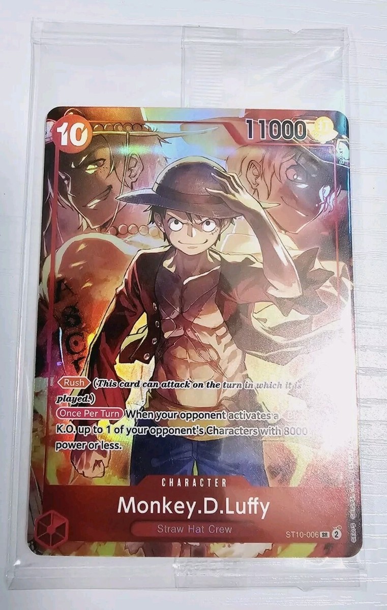 Sealed Promo One Piece CARD Treasure Booster Monkey.D.Luffy ST10