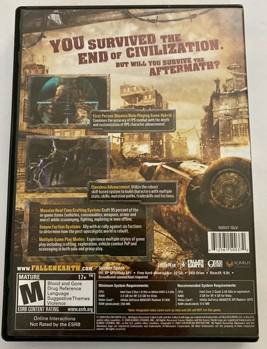 Fallen Earth: Welcome to the Apocalypse (PC DVD-ROM 2010) Complete in Box - Picture 6 of 6