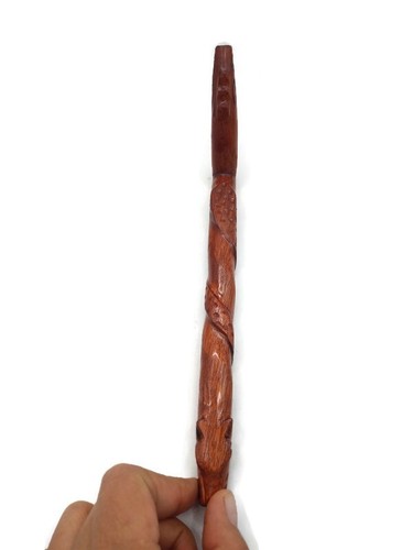 Peruvian Tepi Carved in Palo Sangre Mystica Spiritual Amulet - Picture 4 of 7