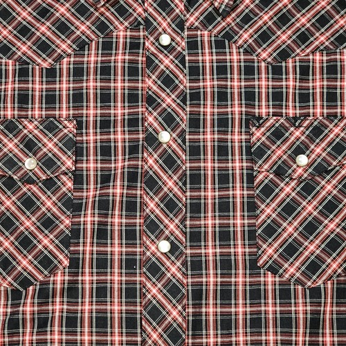 Camisa a Presión Wrangler Pearl Para Hombre XLT Negra Roja Cuadros Western Wrancher XL Alta - Imagen 4 de 10