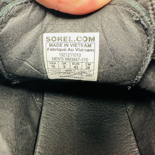 Sorel Madson Chukka Boots Mens Size 10 Black Leather Casual Boots NM3847-010 - Picture 8 of 9