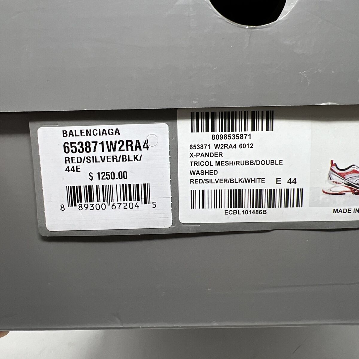 Balenciaga X-Pander Sneakers Men's Size 44 EU/ 11 US Grey Balenciaga X-Pander Sneakers Men's Size 44 EU/ 11 US Grey