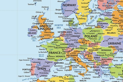 A1 A2 World Map With Flag Wall Chart Education Print Art Poster Background Decor - Picture 2 of 10