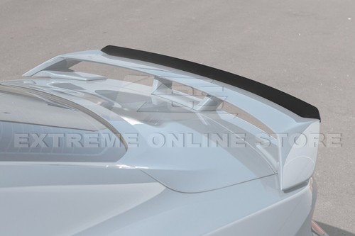 24-Up Ford Mustang GT Performance Wing | MATTE BLACK Rear Gurney Flap Spoiler - Picture 2 of 24