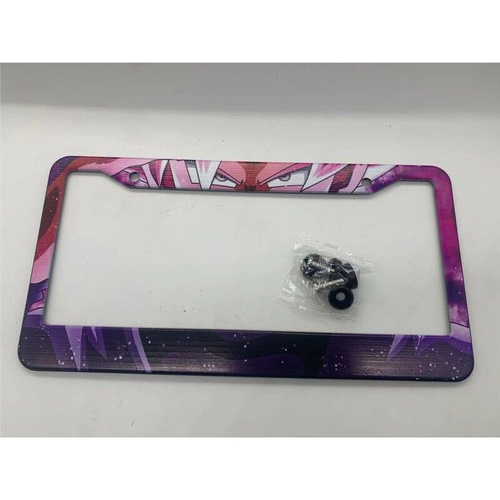 Super Saiyan Anime Aluminum Car License Plate Frame - Picture 2 of 6