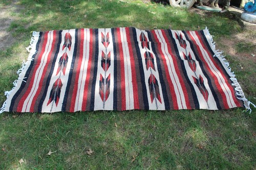 Alfombra tribal de lana vintage diseño tribal geométrico patrón de color audaz 81 X 48 - Imagen 9 de 12