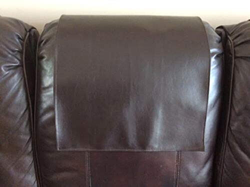 Headrest cover Premium Vinyl furniture slipcover furniture protector Chocolate B - Picture 1 of 4