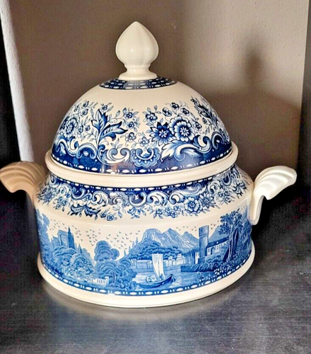 Villeroy&Boch Mettlach Blue Castle Suppenterrine 20cm Porzellan, siehe Fotos - Bild 2 von 5