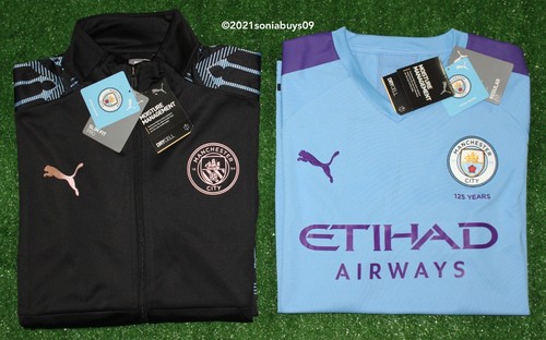 Puma Men's Manchester City FC Home Soccer Jersey & Stadium Jacket, Size L - Picture 12 of 12