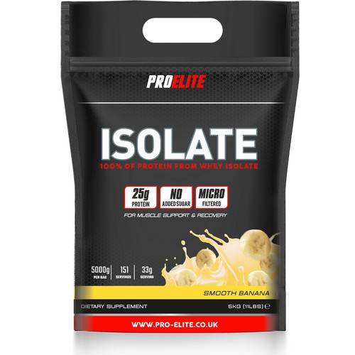 PROELITE 100% Whey Protein Isolate 5kg- 151 Servings-25g Protein-No Added Sugar - Picture 14 of 15