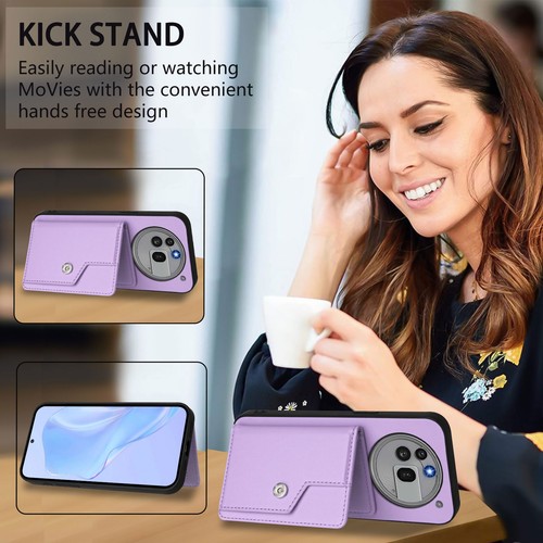 Funda tipo billetera de cuero híbrida a prueba de golpes con soporte para nada teléfono (3a) Pro - Imagen 8 de 23