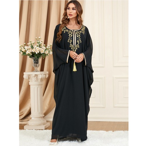 Moroccan Abaya Women Maxi Dress Oversize Kaftan Loose Evening Caftan Long Robes - Picture 127 of 355