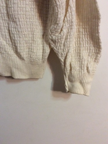 Vintage Neely Ltd Mens Sweater Size Medium Ivory - Picture 3 of 5