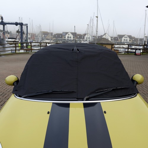 BMW MINI SOFT TOP ROOF HOOD HALF COVER 2004 ONWARDS - BLACK - 115 - Picture 2 of 12