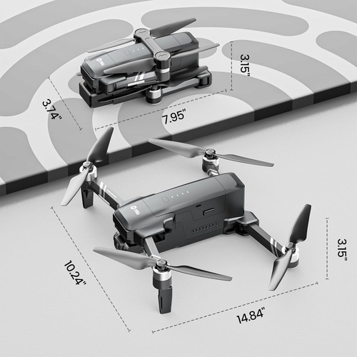 Holy Stone HS600 2-Axis Gimbal Drones with Camera for Adults 4K EIS, Integrated - Picture 9 of 9