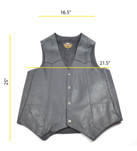 Harley Davidson Leather Vest Size L - Picture 14 of 14
