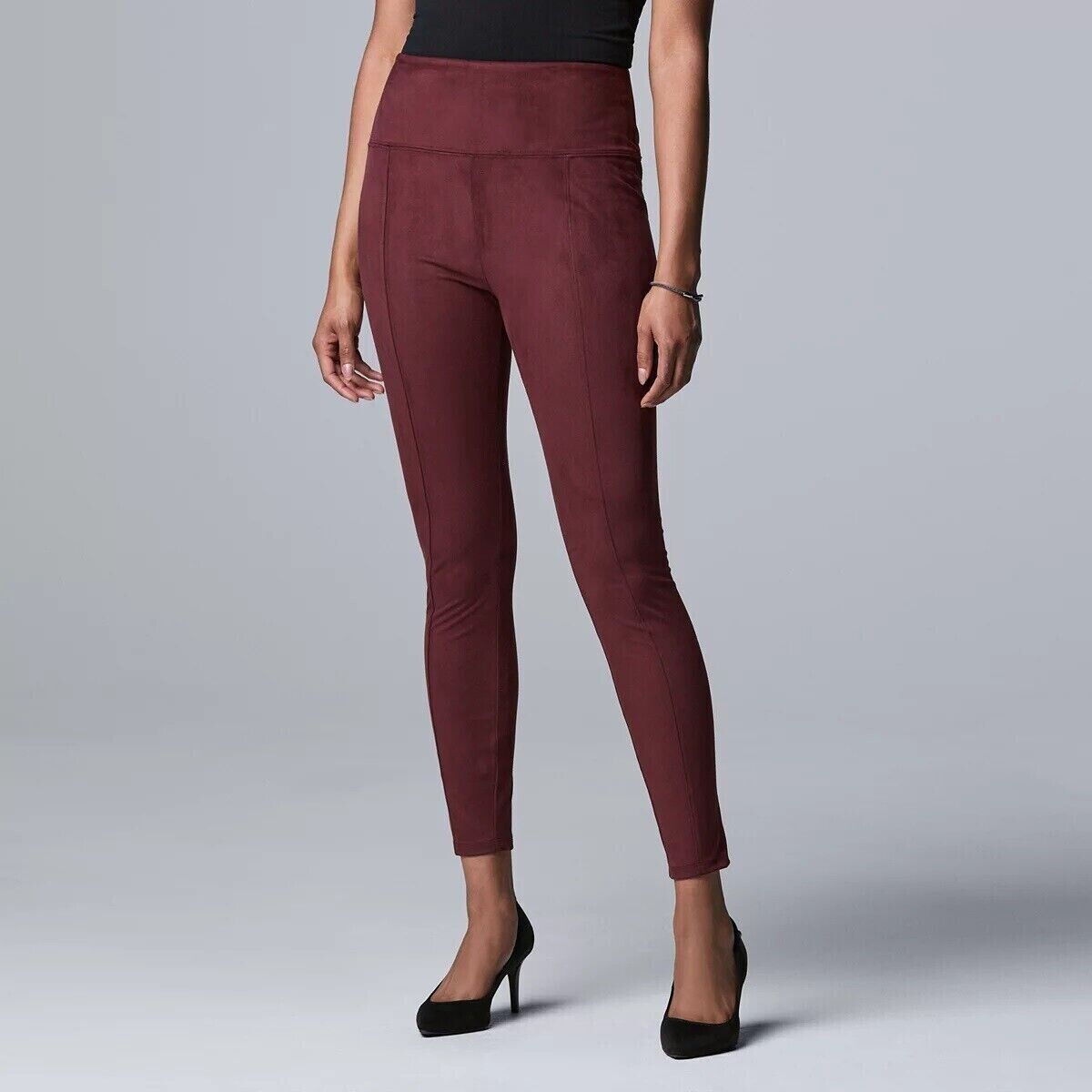 Simply Vera Vera Wang Live-in High Rise Leggings Port Royale SIZE