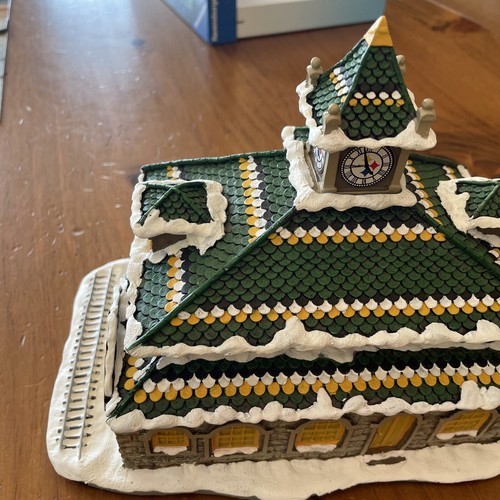 Pittsburgh Steelers NFL Christmas Village Danbury Mint Train Station Depot - Picture 11 of 19