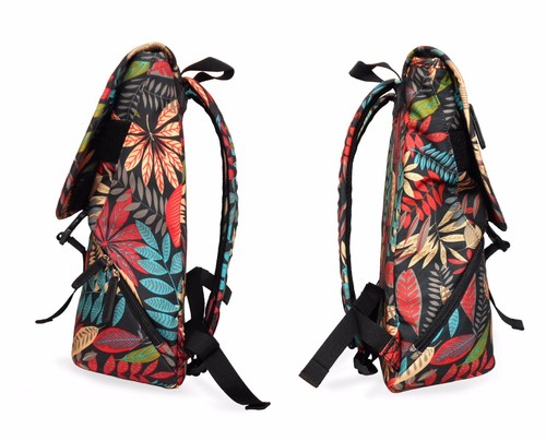 Stylish Leaves Print Camera Backpack to carry a DSLR Camera, 1 standard lens - Picture 16 of 32