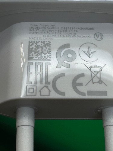 Chargeur SuperVOOC OPPO 65W + Câble Rouge d’origine – 100 % Authentique – Charge - Imagen 2 de 4