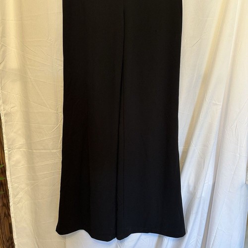 Lulu's Strapless Jumpsuit Size Medium Black Romper Staple Piece Wide Leg NWT - Picture 3 of 8